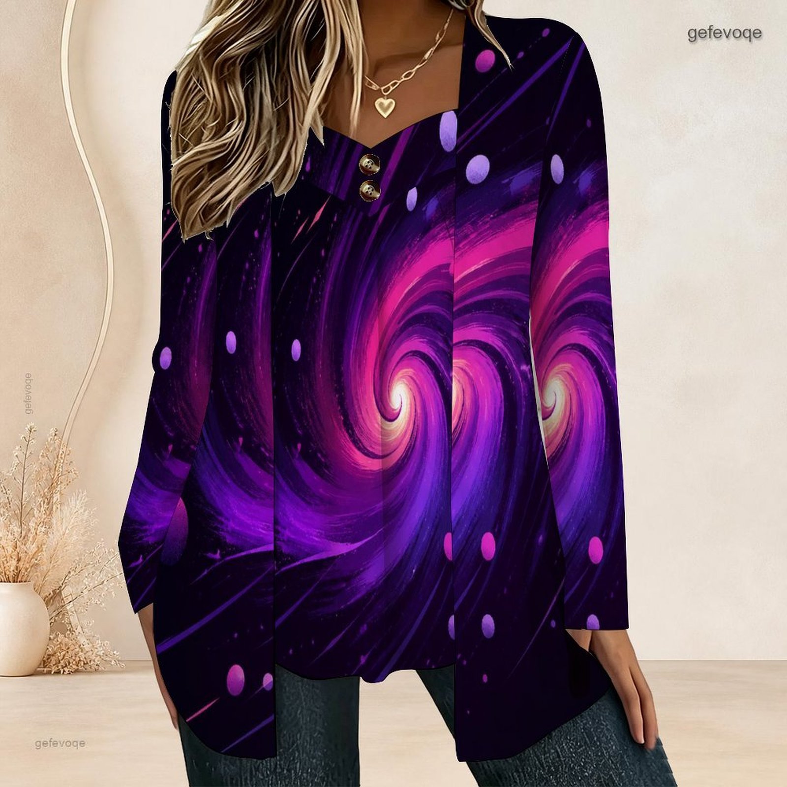 Cameras - Blusa Feminina Falsa de Duas Peças
