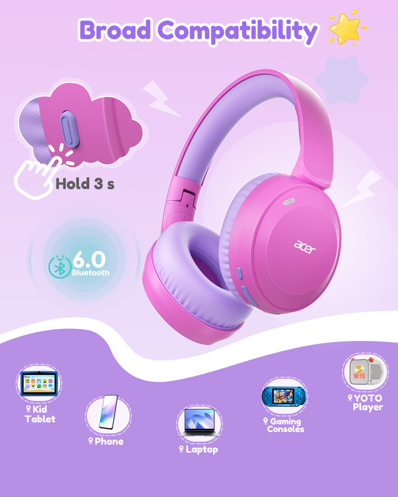 Auriculares Bluetooth 6.0 Acer - Anc Wireless Over Ear Headphones avaliação e preço
