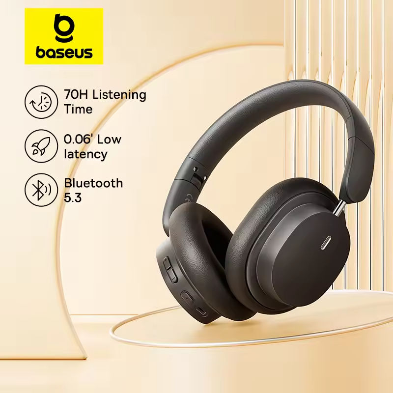 Baseus bowie d05 fone de ouvid - Anc Wireless Over Ear Headphones avaliação e preço