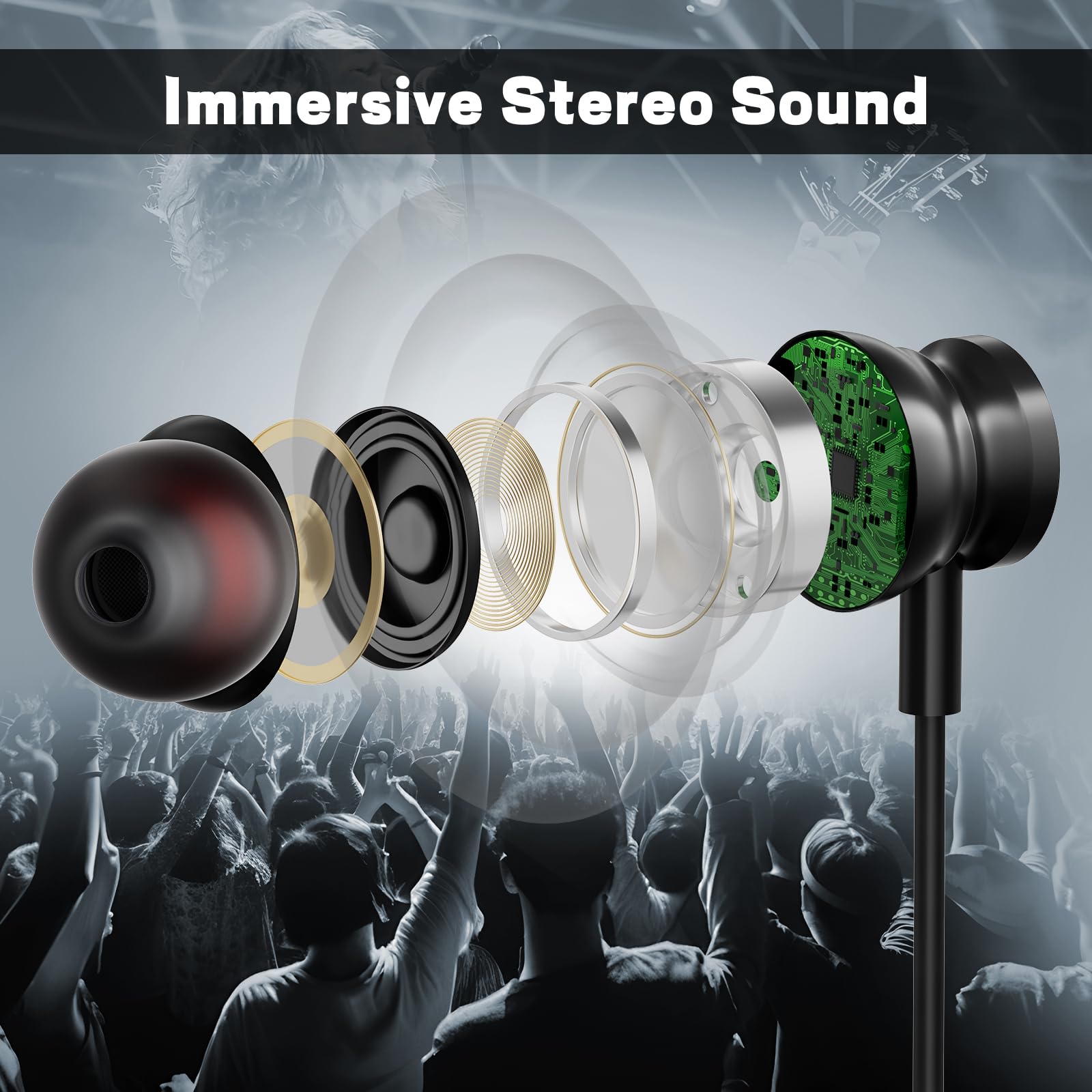Tipo c com fio fones de ouvido - Type C Wired Earphones With Mic avaliação e preço
