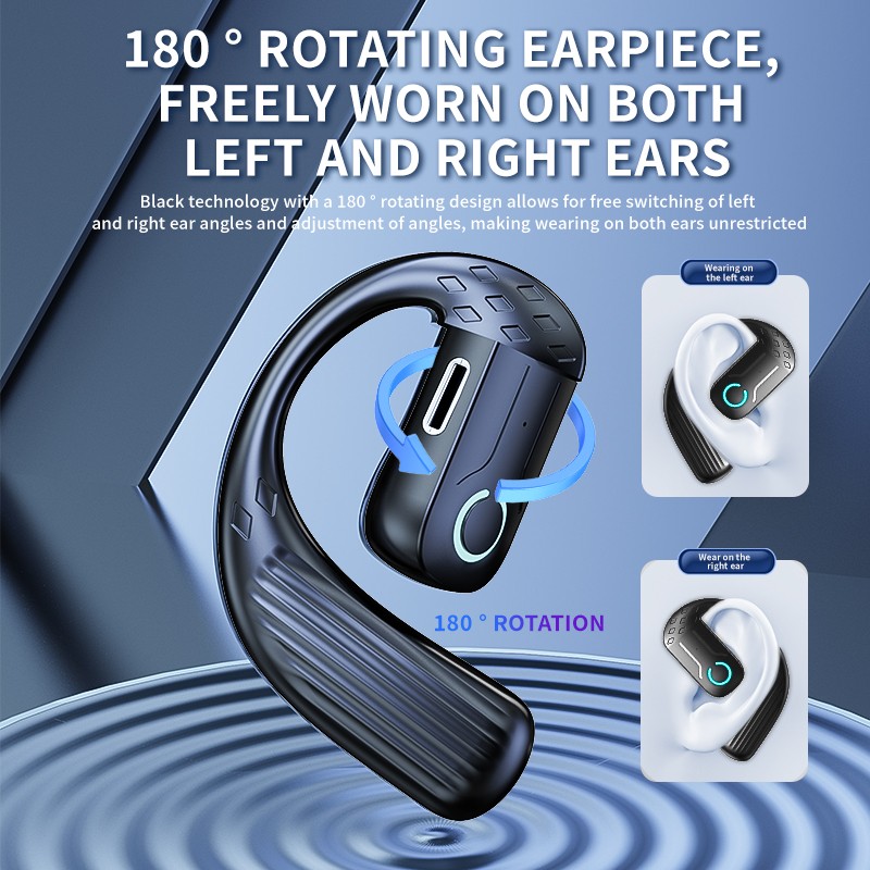 Fone de ouvido sem fio aberto  - Open Ear Air Conduction Headphones avaliação e preço