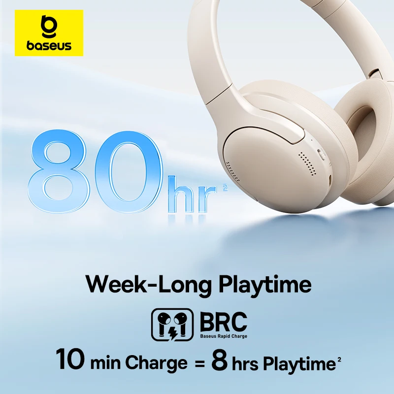 Fones de Ouvido Sem Fio Baseus - Anc Wireless Over Ear Headphones avaliação e preço